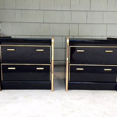 Local Pickup Preferred. Pair of Midcentury Hollywood Nightstands End Tables by OffMain