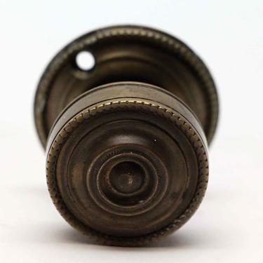 Beaded Bronze Cabinet Knob with Rosette