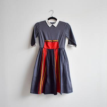 1950s German Style Girls Party Dress 