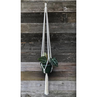 CLASSIC | Plant Hanger Simple Modern Macramé Handmade  | Houseplant Planter | Boho Scandi Midcentury 