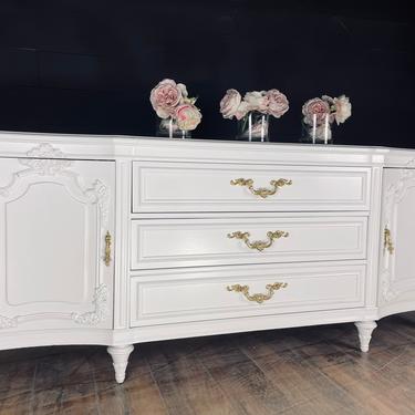 Extra Large dresser credenza console white or custom color solid wood 