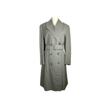 30's Vintage Trench Coat | Vintage 1930's Button Up Duster Coat | Vintage Streetwear Double Breasted Trench Coat | Vintage Clothing 