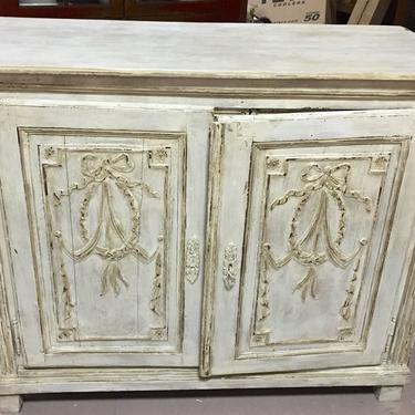 Antique French Painted Buffet Cupboard Cabinet Sideboard | circa 1800