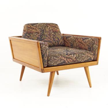 Mel Smilow for Smilow Thielle Mid Century Walnut Case Lounge Chair - mcm 