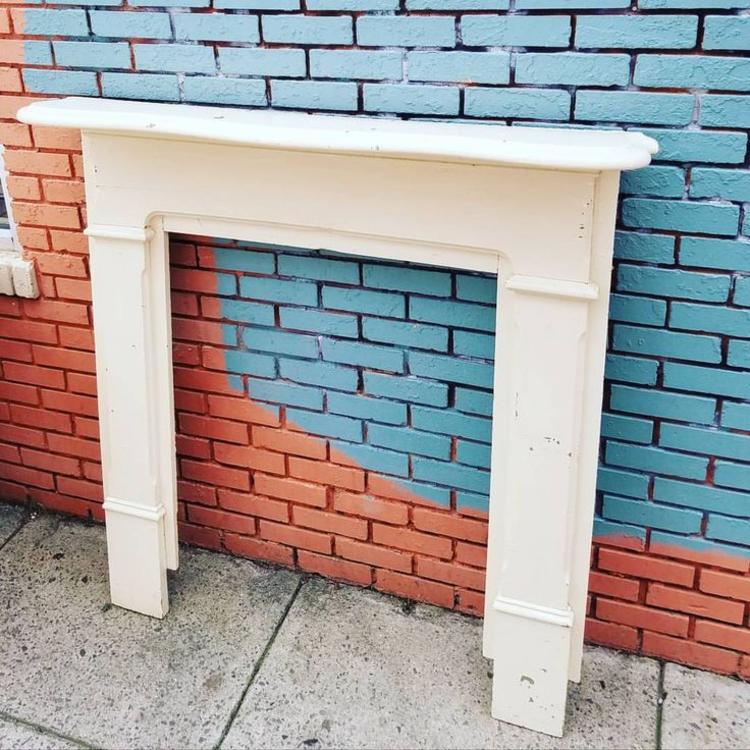 SOLD. Fireplace Mantle, $180.