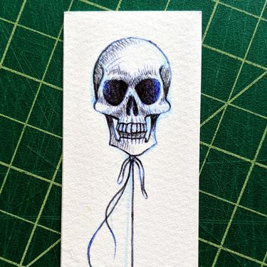 Skull Balloon Bookmark
