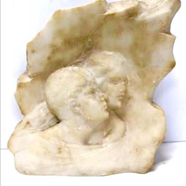 Antique vintage Italian marble sculpture by renowned sculptor P. Barzanti Firenne 