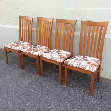 Set 4 Teak Dining Chairs, Benny Linden design 