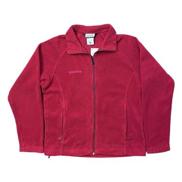 (M) Columbia Hot Pink Fleece Zip Up Jacket 111821 RK