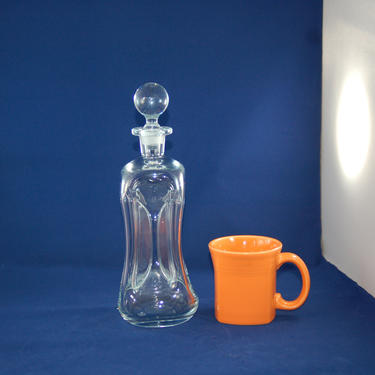 Kluk-Kluk Holmegaard Jacob E Bang Clear 12.5&amp;quot; Pinched Glass Decanter ~ Danish Modern Design ~ MCM Design ~ Glug-Glug Glass Carafe Decanter 