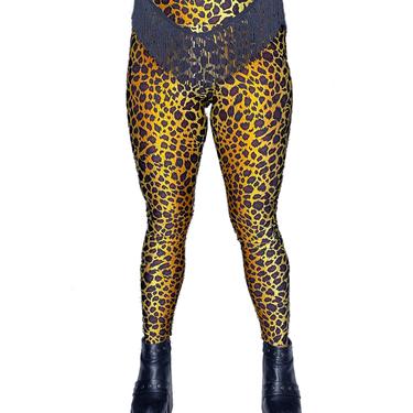 Cheetah Print Leggings, Fringe Leggings, Leopard Pants, Cheetah Print, Leopard Clothing, Fringe Pants, Unisex Leggings, Goth Clothing, Punk 