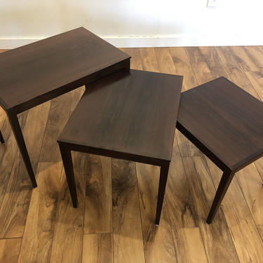 Bent Silberg Rosewood Nesting Tables 