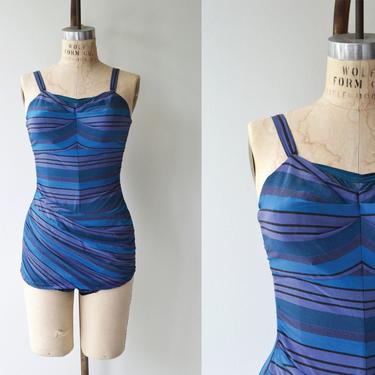 Rose Marie Reid swimsuit | vintage 1950s swimsuit | 50s one piece bathing suit 
