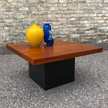 Milo Baughman Pedestal Coffee Table 