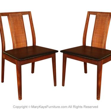 Pair Mid Century Chairs in the Style of Edward Wormley 
