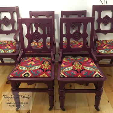 Boho Antique Chair set
