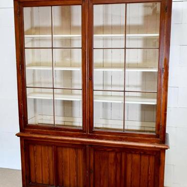 Antique Country Store Display Library Cabinet | Store Restaurant Fixture