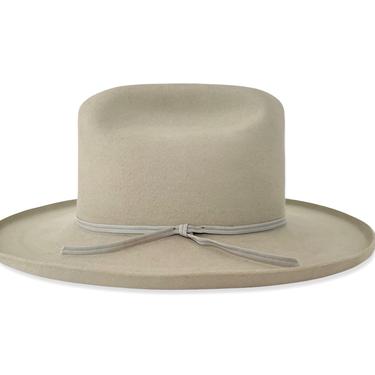 Vintage BEAVER HATS Cowboy Hat ~ size 7 3/8 ~ Pencil Curl ~ Western Fedora ~ Wide Brim ~ 5X Beaver Fur Felt ~ Rancher / Open Road 