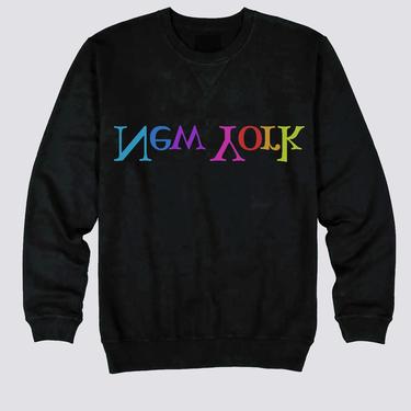 Black Rainbow New York Logo Sweatshirt