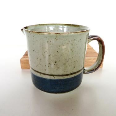 Otagiri Mariner Stoneware Creamer From Japan, Vintage Blue Otagiri Small Pitcher 