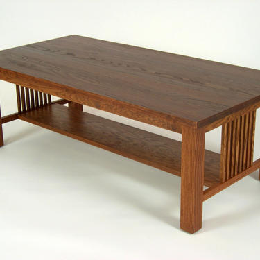 Mission Oak Arts & Crafts Stickley style Coffee Cocktail Table 