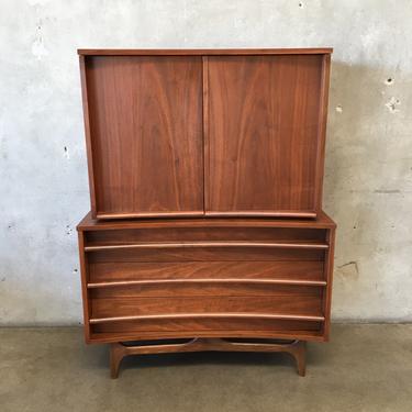 1950's Mid Century High Boy Dresser by Young Manufacturing Co.