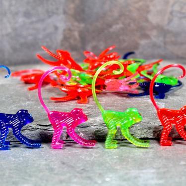 Set of 18 Multi-Colored Monkey Zoo Piks - Vintage Zoo Picks - Vintage Barware - Great for Arts &amp; Crafts | FREE SHIPPING 