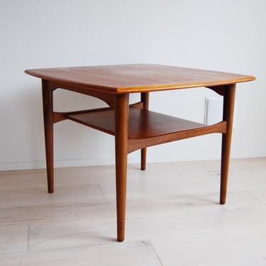 Scandinavian Modern Teak End Table by Ganddal Mobelfabrikk Made in Norway 