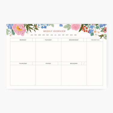Weekly Overview Planner