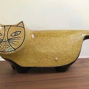 1960’s mid century green cat bank by baldelli Italy 