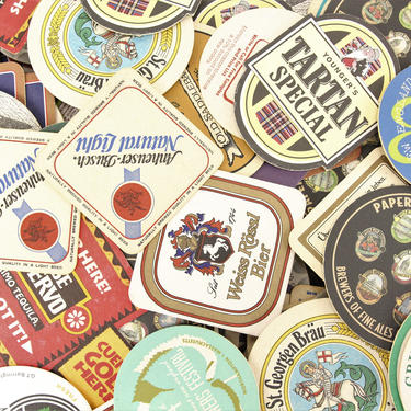 Assorted Vintage Bar Beer Cardboard Coasters 
