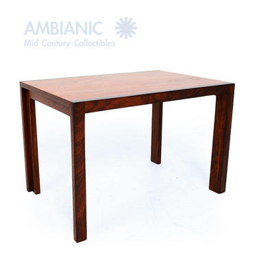 Solid Rosewood and Mahogany Versatile Side Table 1980s 