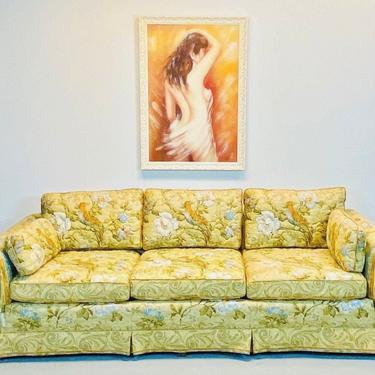 Boho Sofa, MCM Three Seater Sofa, Mod Century Couch 