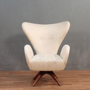 Mid Century Pearl Hammerhead Club Chair – ONLINE ONLY