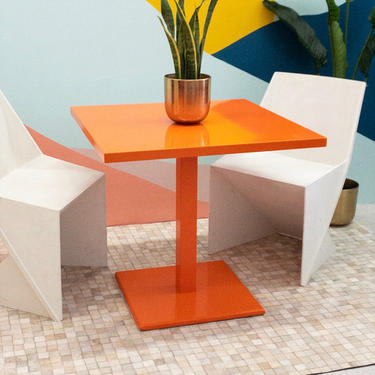 Orange Square Table