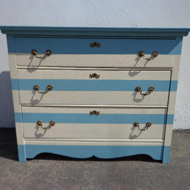 Dresser Antique Chest of Drawers Nightstand Bedside Table French Provincial Vintage Shabby Chic Regency Cottage Storage Bedroom Entry Way 