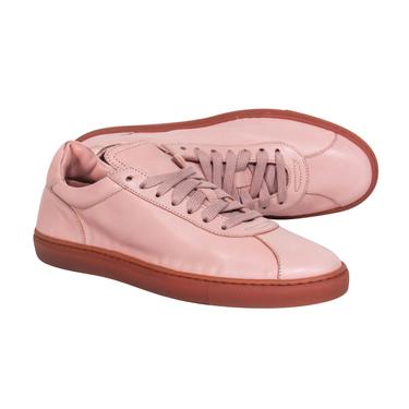 M. Gemi - Blush Leather Lace-Up Sneakers Sz 8