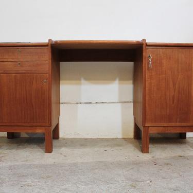 Two Bay Teak Desk / Vanity Table