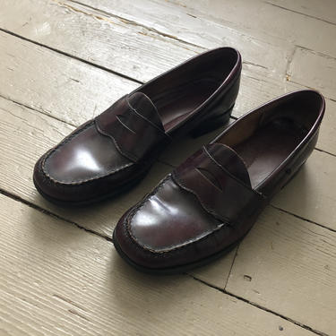 vintage ‘90s BASS Weejuns, cordovan penny loafers, leather Bass loafers ...