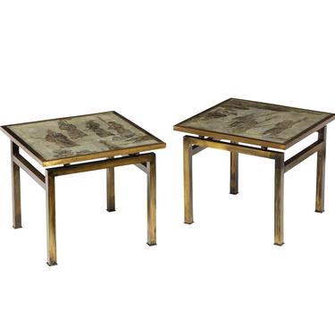 Philip &amp; Kelvin LaVerne Pair of "Ming #131" Tables 1960s (Signed)
