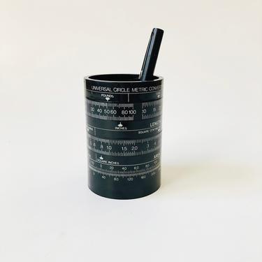 Vintage Metric Converter Pencil Cup 