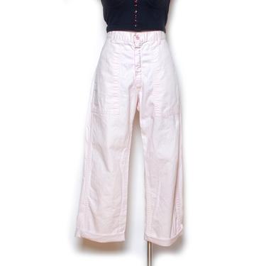 Vintage 80's Pastel Pink Madewell Workwear Pants Sz 30W 
