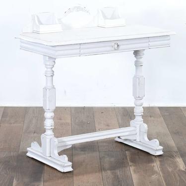 White Colonial Cottage Chic Writing Desk