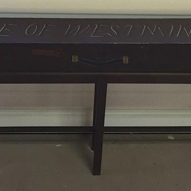 Antique English Fly Fishing Trunk Case | Sofa Table | "Duke of Winchester"