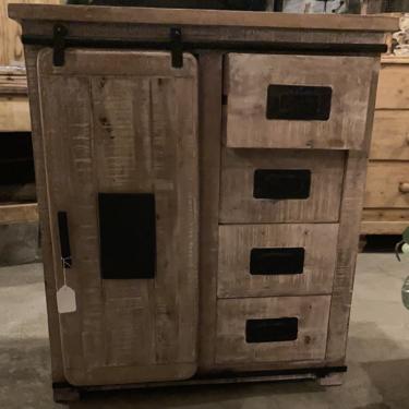 Small Chest with  Barn-door