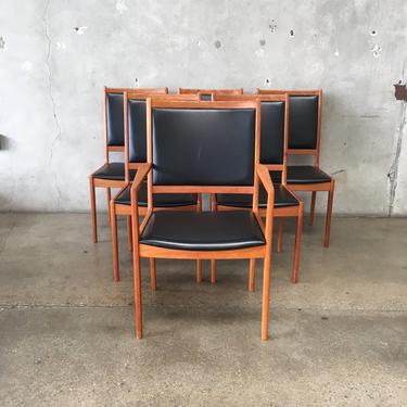 Set of Six Mid Century Teak Dining Chairs by IB Kofod Larsen