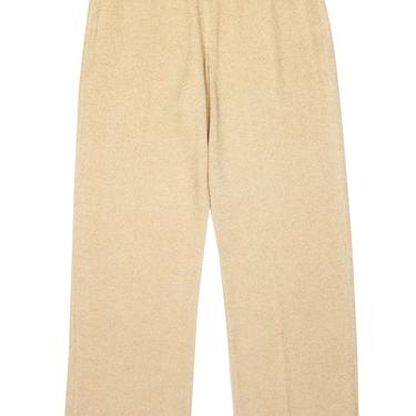 St. John - Gold Shimmer Knit Straight Leg Pants Sz 12