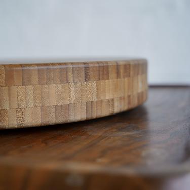 Circular Wood Block Platter