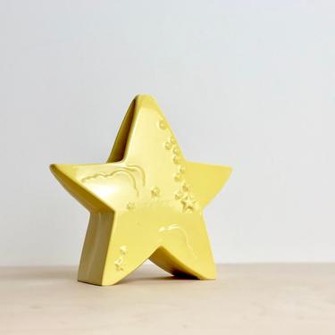Vintage Yellow Star Planter by Abington 