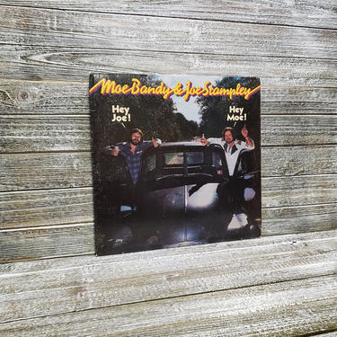 Hey Joe Hey Moe Record, 1980s Columbia Records LP Album, Moe Bandy &amp; Joe Stampley, Miller High Life Beer Drinking Country Boys Vintage Vinyl 